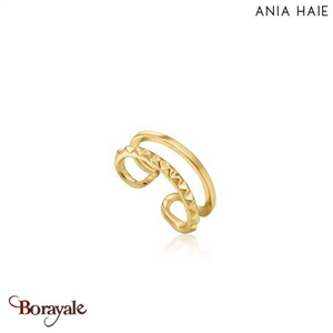 Spike it Up, Bague oreilles Argent plaqué Or 14 carats ANIA-HAIE E025-09G