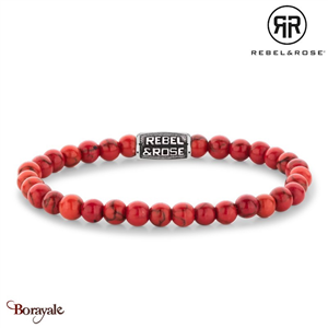 Bracelet Rebel & Rose Collection : Red Delight Vintage Taille L RR-60118-V-L