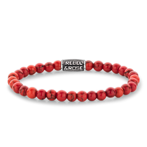 Bracelet Rebel & Rose Collection : Red Delight Vintage Taille L RR-60118-V-L