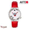 Montre AKTEO Nature Chaton 38 mm argent ronde UNa17