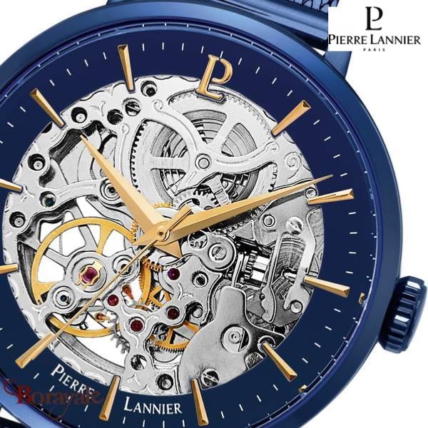 Montre PIERRE LANNIER Collection AUTOMATIQUE bleu milanais Femme