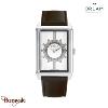 Montre Homme Orlam Epoque cadran blanc bracelet cuir marron étanche 5 ATM ORSSLE