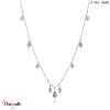 Collier Ania Haie Twister argent 925° plaqué rhodium de haute qualité N016-03H