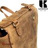 Sac à dos A4 Kaszer Wyoming en cuir de vachette pleine fleur marron naturel