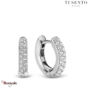 Boucles d'oreilles TI Sento Collection : Milano Argent plaqué platine 7210ZI