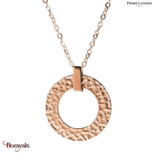 Collier Pierre Lannier Caprice acier doré rose sans nickel BJ01A0401