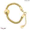 Bracelet Pierre Lannier Nova acier doré sans nickel BJ08A1201