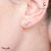 Boucles d'oreilles La Garçonne Diamant La Garçonne Diamant doré champagne 264000