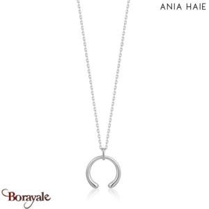 Luxe Minimalism, Collier Argent plaqué rhodium ANIA-HAIE N024-03H