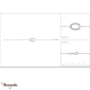 Bracelet argent 925° rhodié Borayale Collection : Les essentielles