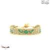 Bracelet Belle mais pas que, Summer Mint, Perles de miyuki dorées à l'or fin