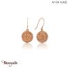 Boucles d'oreilles Ania Haie Coins argent 925° plaqué or rose14 carats E009-05R