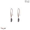 Boucles d'oreilles Belle mais pas que, Eva, Pyrite et Hématite