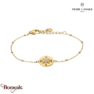 Bracelet PERSEA Pierre Lannier BJ21A1201 acier poli de couleur or