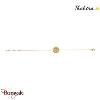 Bracelet Thabora fleur centrale motif fleurs monté sur chaîne - réf. T121259J