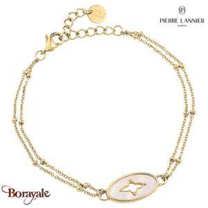 Bracelet Ovalia Pierre Lannier BJ28A1211 acier poli de couleur or