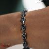 Bracelet homme Phebus grain de café noir vieilli 35-0984