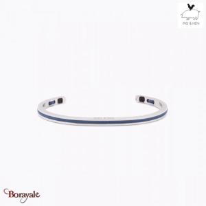 Bracelet PIG & HEN Navarch 4 Violet Bleu Acier Taille : L (20cm)