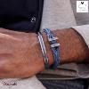Bracelet PIG & HEN Icy Ike Violet Bleu Acier Taille : L (20cm)