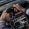Bracelet Rebel & Rose Chevrons Full Metal Marron Noir M, Homme RR-M0023-B-M