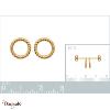 Boucles d'oreilles Plaqué Or fin Borayale Collection : Les essentielles