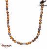 Collier All Blacks bijoux Homme Œil de tigre, acier 682442