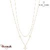 Collier Nebulia Pierre Lannier BJ26A0211 acier poli de couleur or