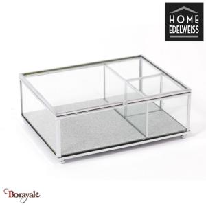 Coffret Bijoux 3 Cases Home Edelweiss collection : Transparence