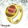 Bague Yola Nature Féminité Acier plaqué IP doré IK-183-54