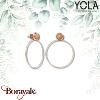 Boucles d'oreilles Yola Nature Nature et élégance Acier plaqué IP rose IK-555