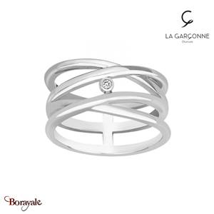 Bague La Garçonne Diamant Etats d'âme argent 20100028-56