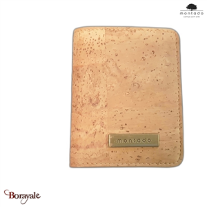 Porte cartes Montado en liège , série: Basic, réf :528C7, Naturel