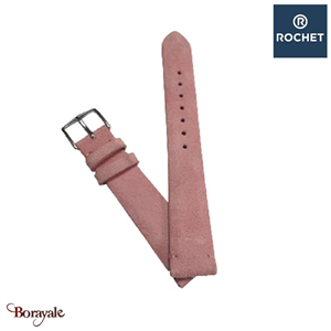 Bracelet de montre Rochet , Megeve couleur : rose, 16 mm