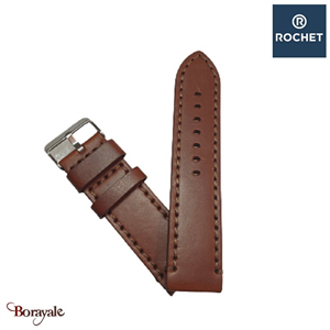 Bracelet Rochet France Kansas 24 mm de couleur : acajou 7432424ST