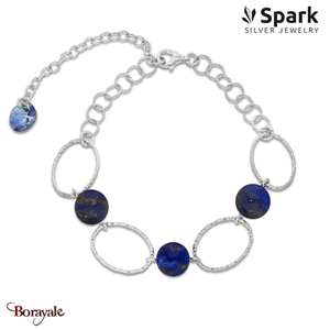 Bracelet SPARK Silver Jewelry : Crystalactite - Bleu bermude