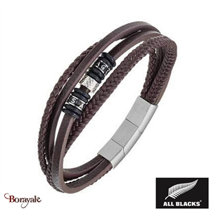 Bracelet cuir All Blacks AB-682309