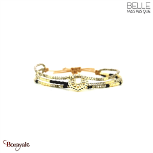 Bracelet Belle mais pas que, Collection: Precious Black B-1763-PB
