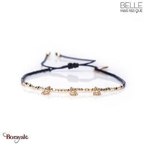 Bracelet -Belle mais pas que- collection Black Mocha B-1818-MOCHA