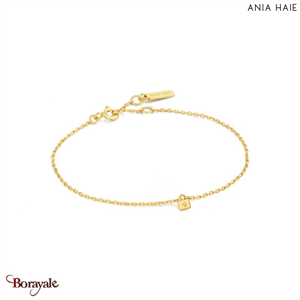 Under Lock & Key, Bracelet Argent plaqué Or 14 carats ANIA-HAIE B032-02G