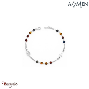 Bracelet Collection : Chapelet, Argent Amen Bijoux BROBOT3P