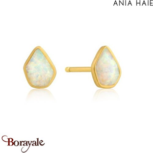 Mineral Glow, Boucles d'oreilles Argent plaqué Or 14 carats ANIA-HAIE E014-03G