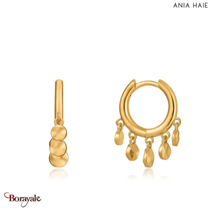 Ear We Go, Boucles d'oreilles Argent plaqué Or 14 carats ANIA-HAIE E023-03G