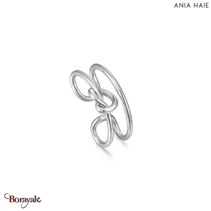 Bague d'oreille Ania Haie Forget Me Knot argent 925° plaqué rhodium de haute qua