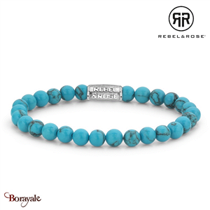 Bracelet Rebel & Rose Collection : Turquoise Delight Taille M RR-60015-S-M