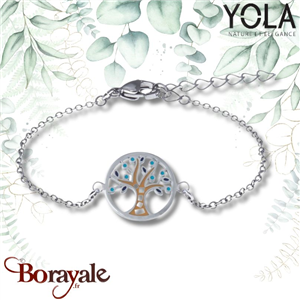 Bracelet Nacre et émail Collection Arbre de vie YOLA NATURE