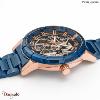 Montre PIERRE LANNIER Collection AUTOMATIC doré rose/bleu métal