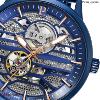 Montre PIERRE LANNIER Collection IMPACT Automatique Cadran Bleu Bracelet Acier 