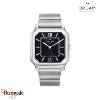 Montre Homme Orlam Heritage cadran noir bracelet acier argenté étanche 5 ATM ORS