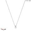 Collier Ania Haie Under Lock & Key argent 925° plaqué rhodium de haute qualité N