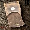 Poche ceinture Kaszer Oregon en cuir de vachette pleine fleur marron naturel